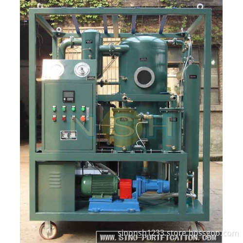 Transformer oil dehydration and degasification plant